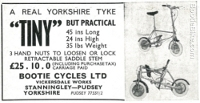ad for bootie bicycle 1967