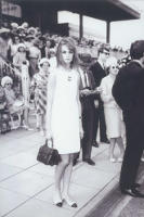 jean shrimpton shocking melbourne cup crowd with mini dress 1965