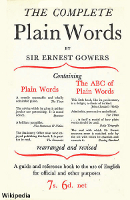 cover of complete plain words book