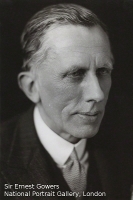 portrait of sir ernest gowers in national portrait gallery london