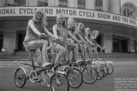 body painted models on moultons earls court show 1967