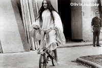 period photo of olivia hussey on moulton